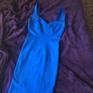 DVF Blue Wiggle Dress Size 4